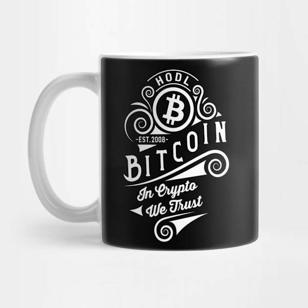 Bitcoin - Vintage - IN CRYPTO WE TRUST by CoolTeez